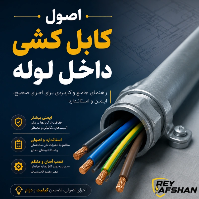 اصول کابل کشی داخل لوله